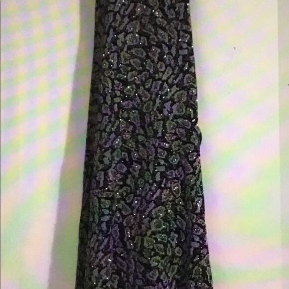 NWT~BEBOP Black/Gold Glitter Halter Party Dress L - Picture 3 of 3